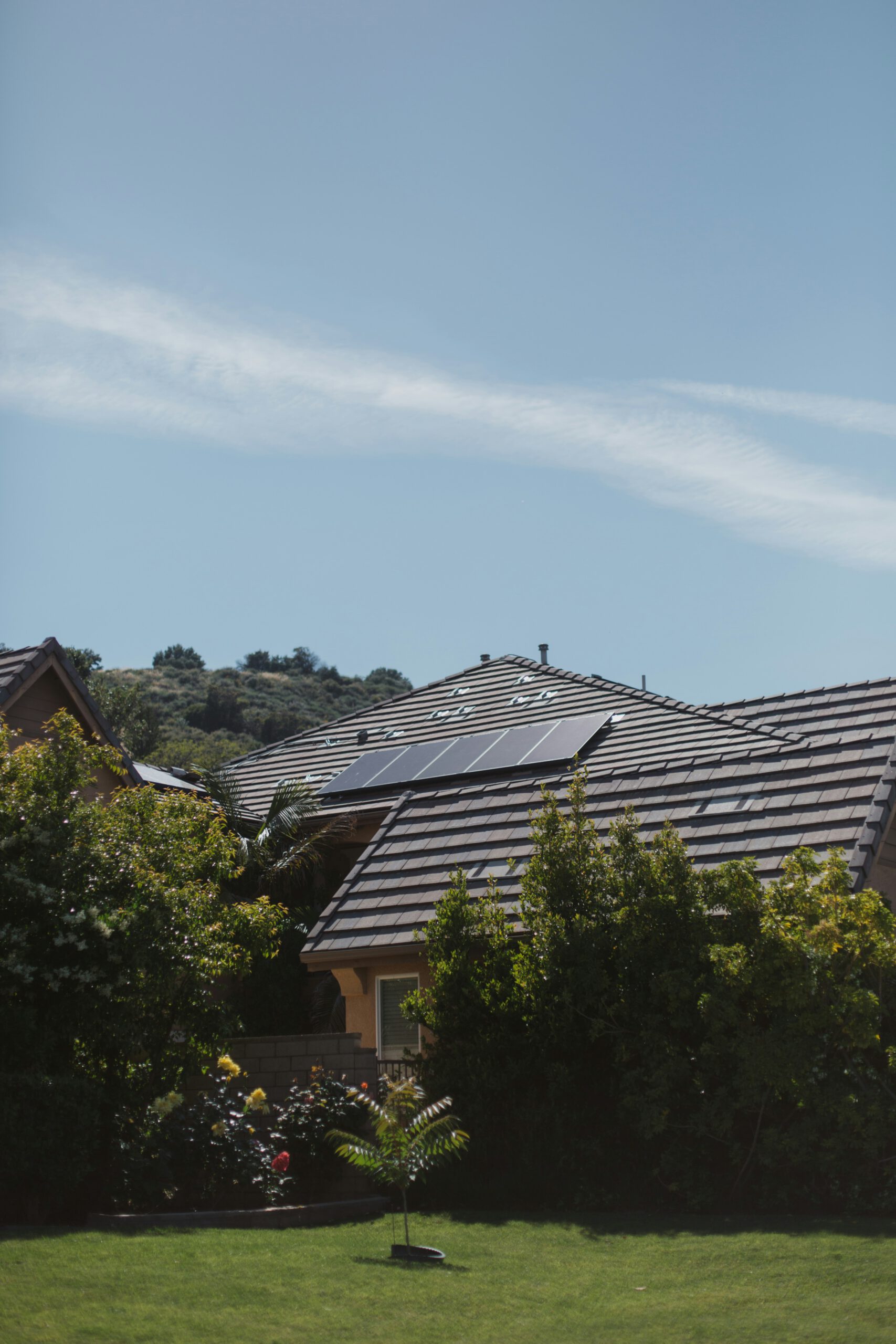 Photovoltaikmodule auf einem Hausdach